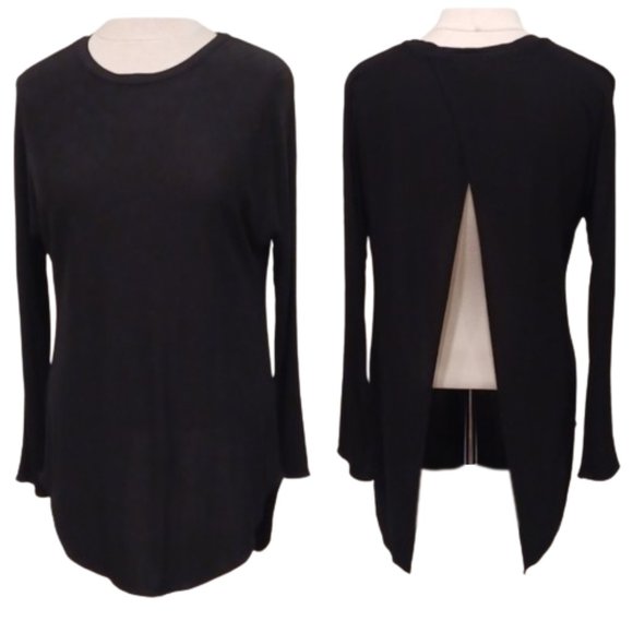 Wilfred "La Riviere" Long Line Split Back Curved Hem Tee- Sz. Sm - Picture 2 of 9